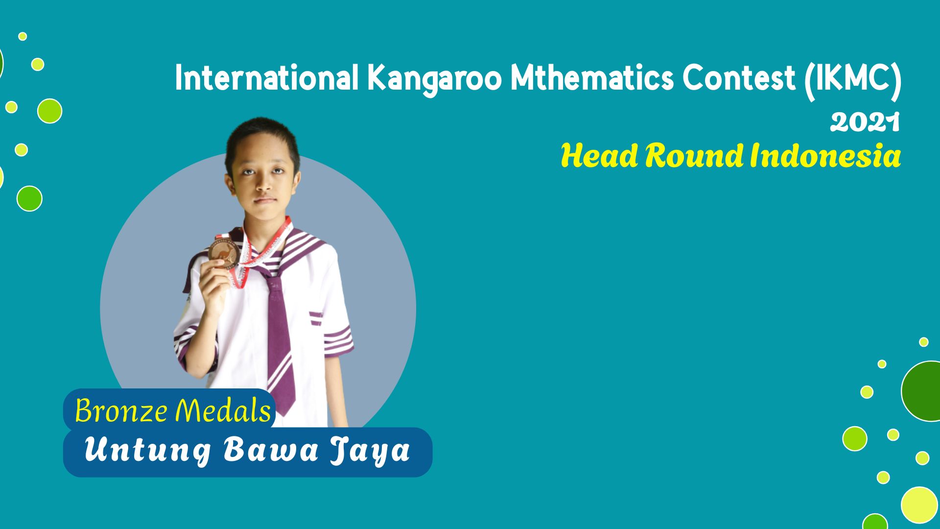 Prestasi Membanggakan di International Kangaroo Mathematics Contest (IKMC) 2021